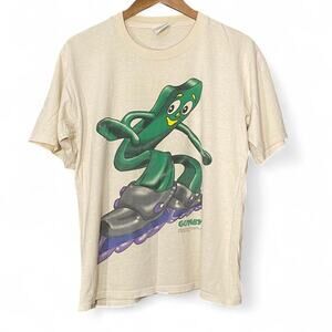 Rare vintage 1994 gumby rollerblader t shirt Size M